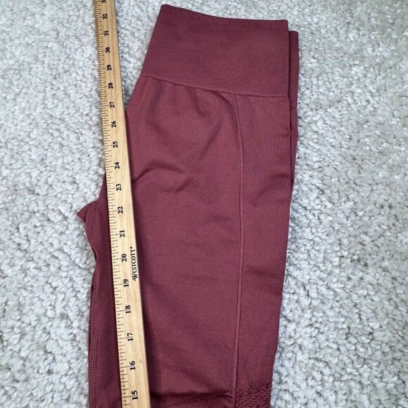 Fabletics Sync High Waisted Perforated Seamless 7/8 Legging Pink Mauve NEW - Picture 9 of 10